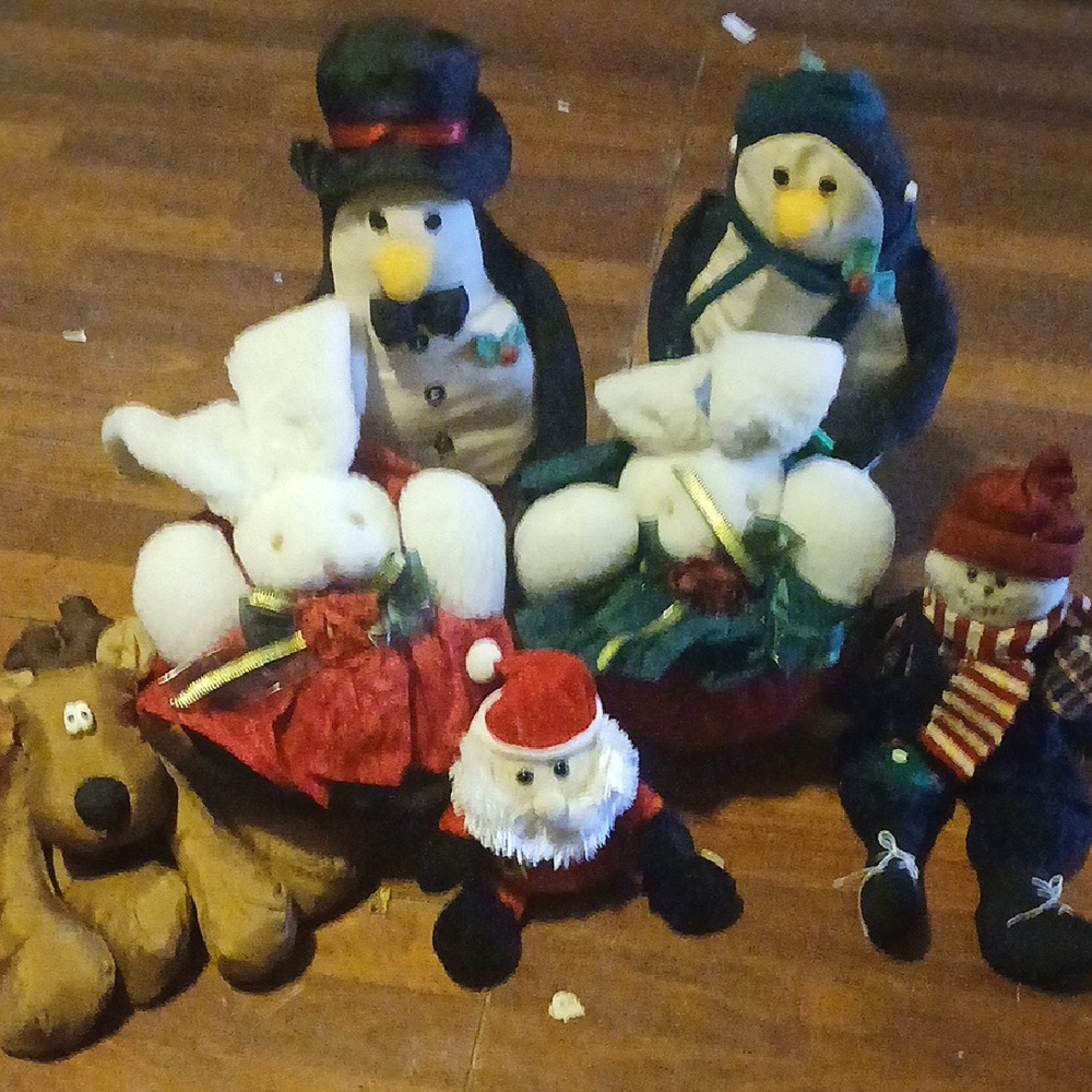 Festive Plush Holiday Decor Set